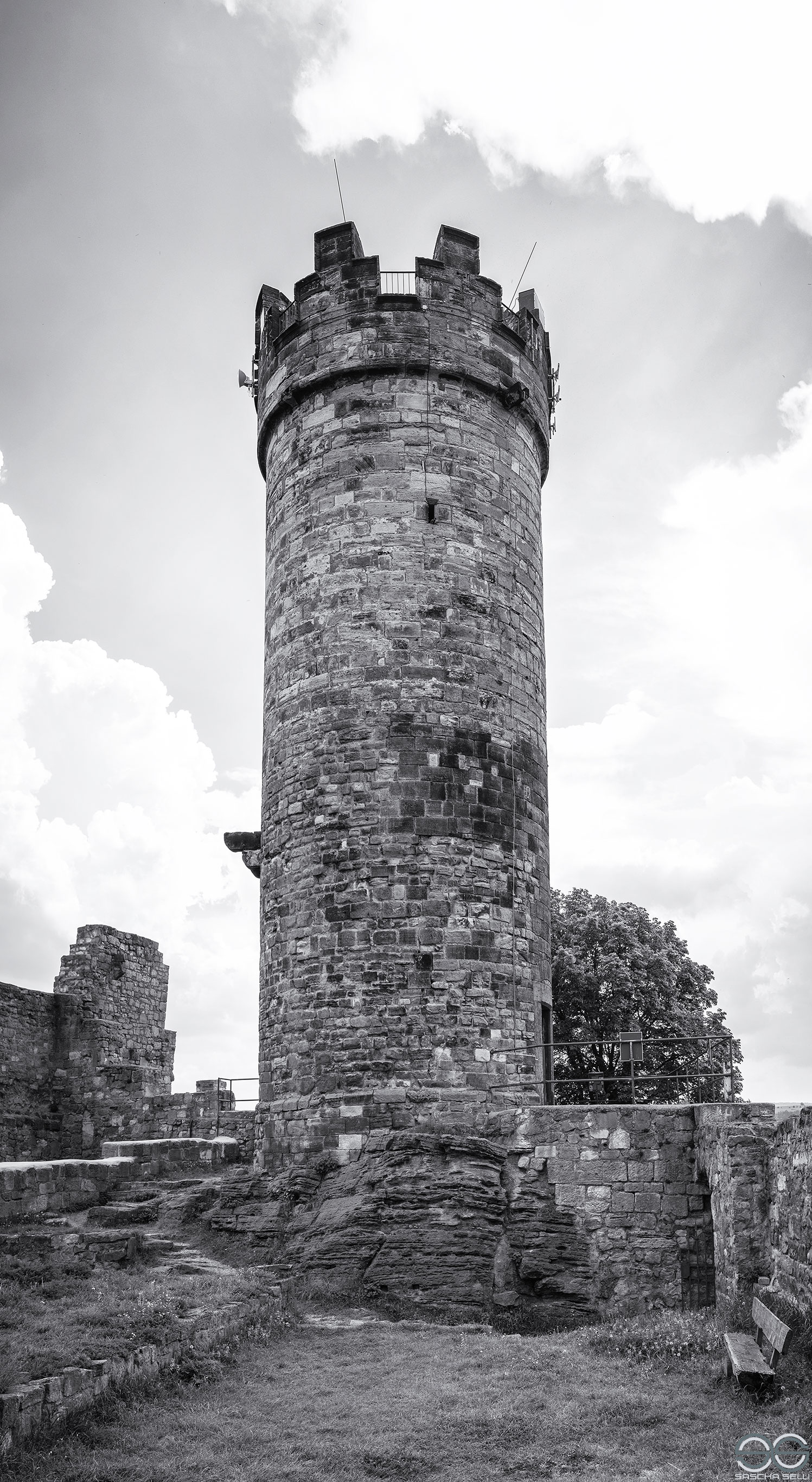 Bergfried, Mühlburg, Mühlberg